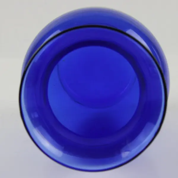 Unbranded Cobalt Blue Glass Vase 8in Flared Rim Decorative