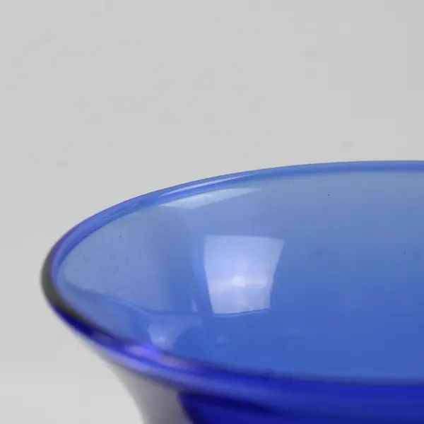 Unbranded Cobalt Blue Glass Vase 8in Flared Rim Decorative
