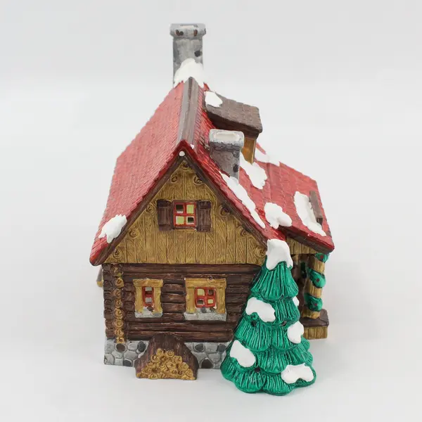 Dept 56 Snow Village Pinewood Log Cabin 1991 Item 51500