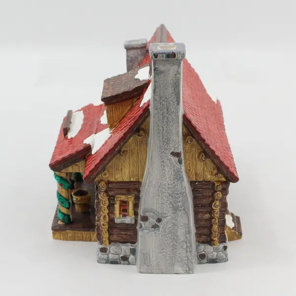 Dept 56 Snow Village Pinewood Log Cabin 1991 Item 51500