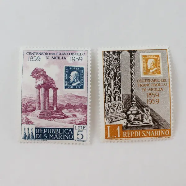 Set Of 5 San Marino 1959 Centennial Stamps SC #439-43 MNH