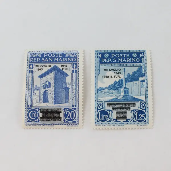 Lot of 8 San Marino 1943 War Memorial Stamps Mint Hinged