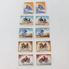 Lot Of 10 San Marino 1962 Classic Automobile Stamps Mint Hinged