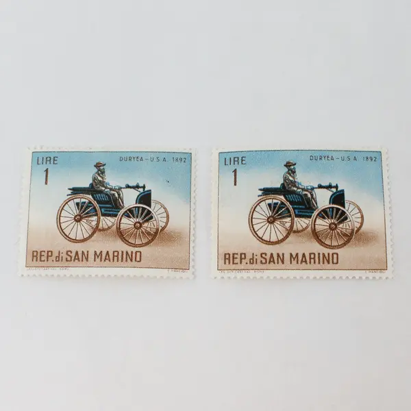 Lot Of 10 San Marino 1962 Classic Automobile Stamps Mint Hinged