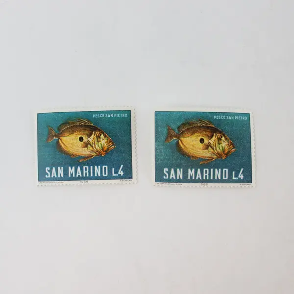 Lot Of 10 San Marino 1966 Marine Life Stamps Mint Hinged