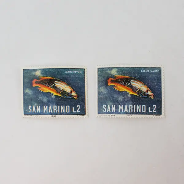 Lot Of 10 San Marino 1966 Marine Life Stamps Mint Hinged