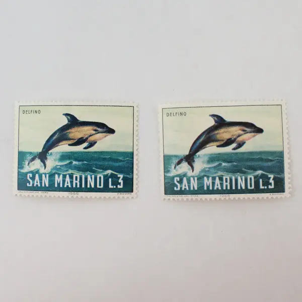 Lot Of 10 San Marino 1966 Marine Life Stamps Mint Hinged