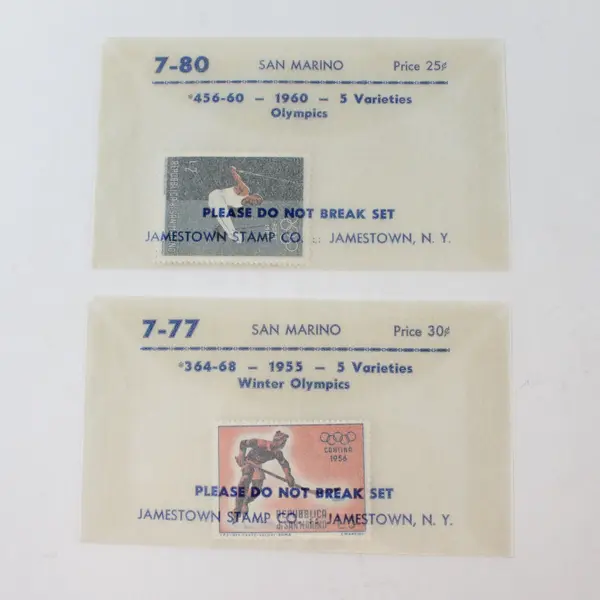 Lot Of 10 San Marino Olympics Stamps 1955 1960 #364-68 #456-60 MNH