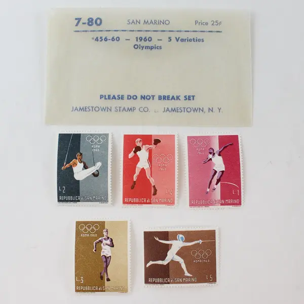 Lot Of 10 San Marino Olympics Stamps 1955 1960 #364-68 #456-60 MNH