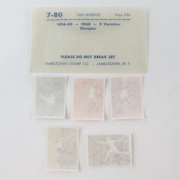 Lot Of 10 San Marino Olympics Stamps 1955 1960 #364-68 #456-60 MNH