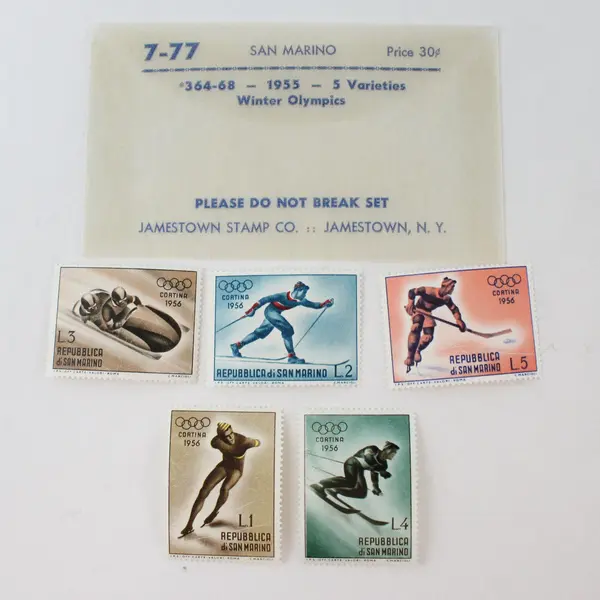 Lot Of 10 San Marino Olympics Stamps 1955 1960 #364-68 #456-60 MNH
