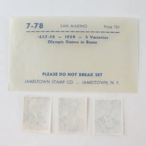 Lot Of 6 San Marino Olympics Stamps 1955 1959 #364-66 #427-29 MNH