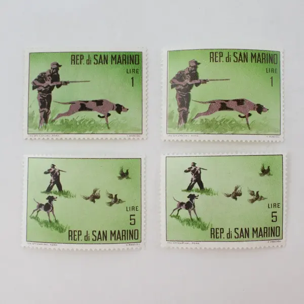 Lot Of 10 San Marino 1961 Hunting Stamps #529-33 MNH Mint Hinged