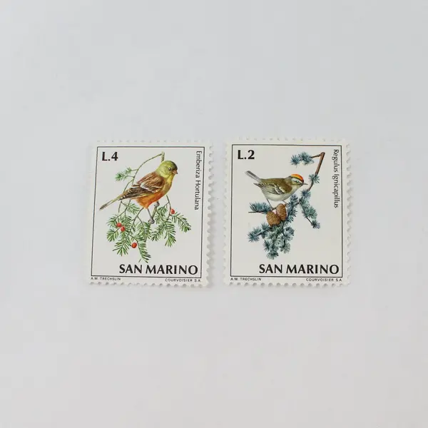 Lot of 6 San Marino 1972 Birds Flowers Mint Hinged Stamps