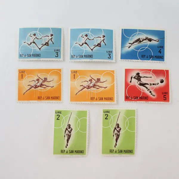 Lot Of 8 San Marino Olympics Stamps 1963 Mint Hinged