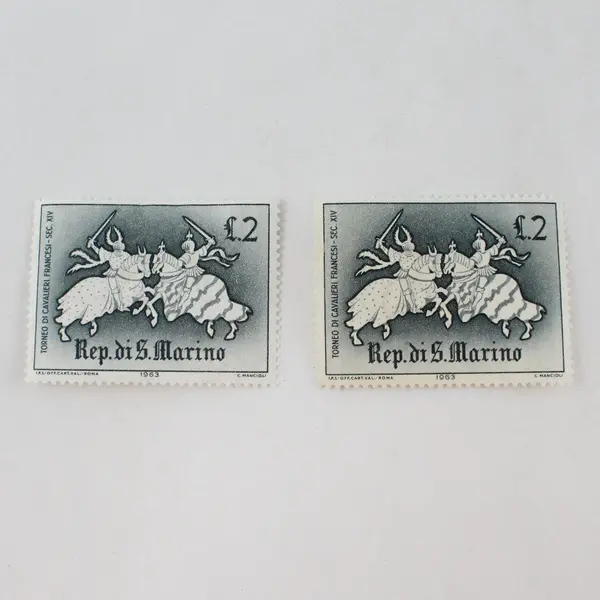 Lot of 8 San Marino 1963 Warriors Stamps Mint Hinged