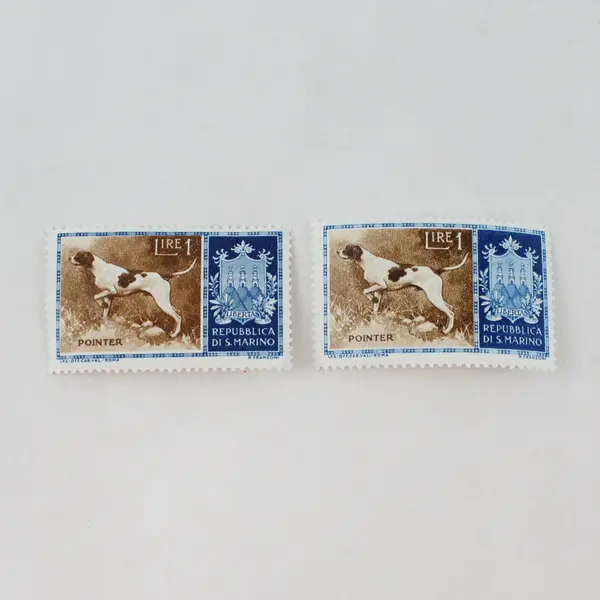 Lot Of 4 San Marino 1956 Dog Stamps Mint Hinged