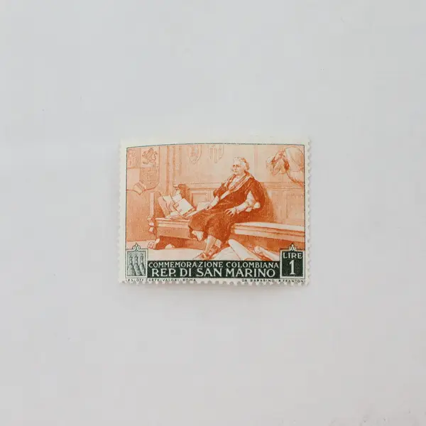 Lot of 7 San Marino 1952 Columbus Commemorative Stamps Uncertified