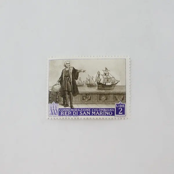 Lot of 7 San Marino 1952 Columbus Commemorative Stamps Uncertified