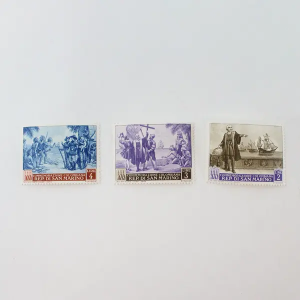Set Of 5 San Marino 1952 Columbus Commemorative Stamps SC #308-12 MNH