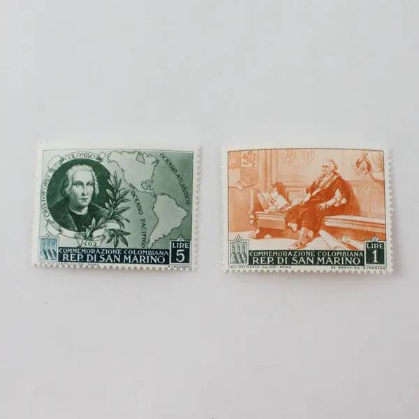 Set Of 5 San Marino 1952 Columbus Commemorative Stamps SC #308-12 MNH