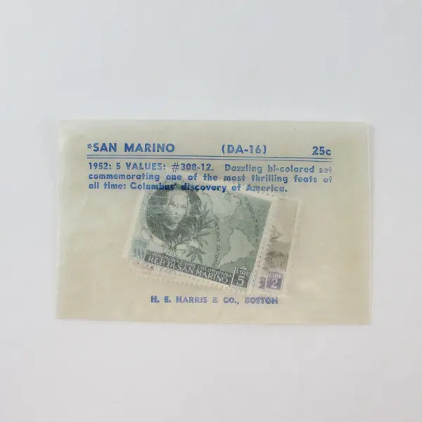 Set Of 5 San Marino 1952 Columbus Commemorative Stamps SC #308-12 MNH