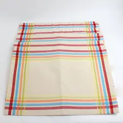 Set of 5 Fiesta Multicolor Plaid Placemats 17" FLAWED