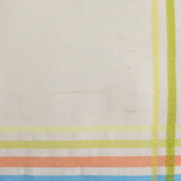 Set of 5 Fiesta Multicolor Plaid Placemats 17" FLAWED