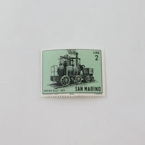 Lot Of 6 San Marino 1950s 1960s Train Auto Motorcycle Stamps Mint Hinged