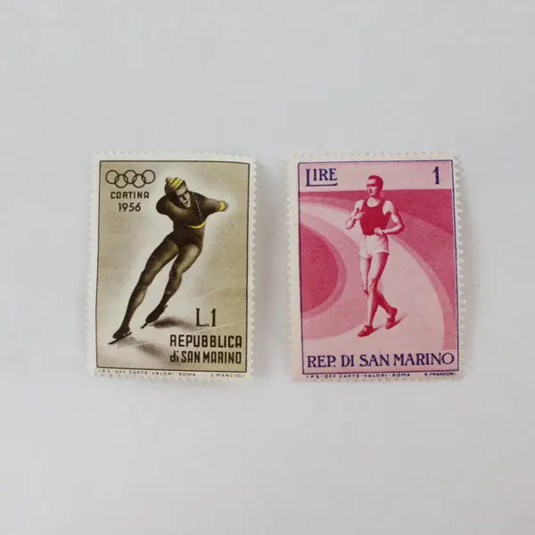Lot Of 7 San Marino Mixed Sports Olympics 1950s 1960s Stamps Mint Hinged