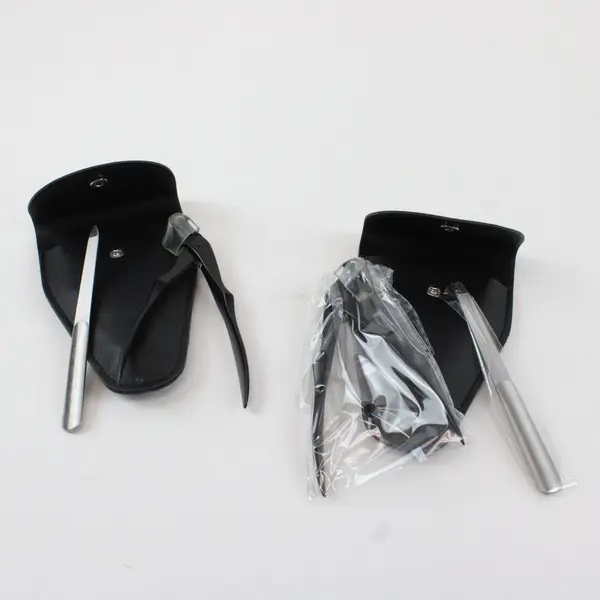 Lot of Nail Clippers and Nail Files in Black Pouch, 1 Set Unused/Sealed
