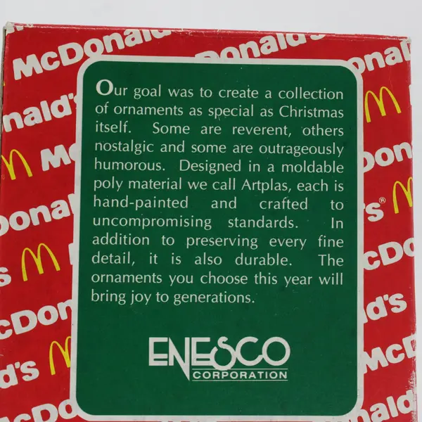 McDonald's Enesco Merry Mc-Choo-Choo 1993 LE Ornament w/ Original Box
