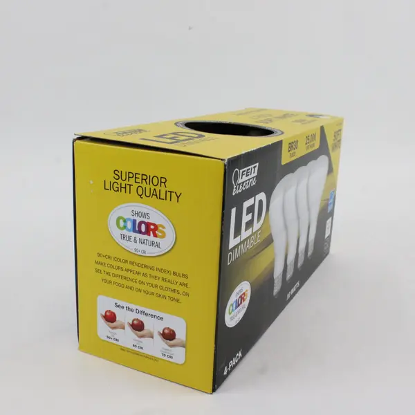 Feit Electric BR30/927 LED Dimmable Soft White 4-Pack 10W Flood Bulbs