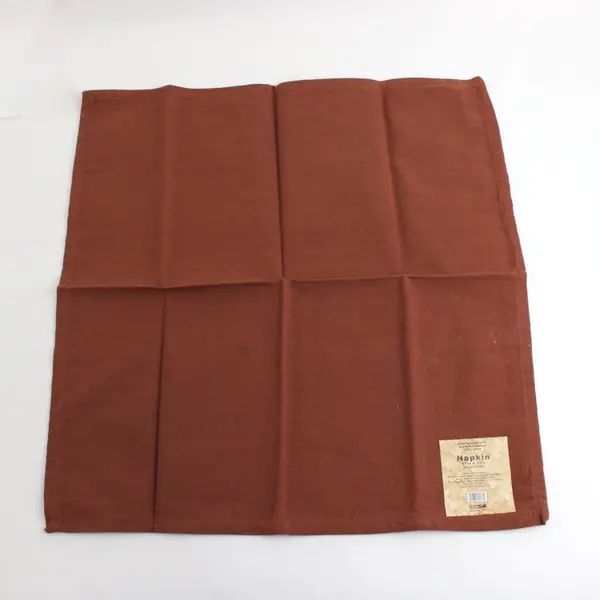 Bed Bath & Beyond Set of 4 Brown Cotton Napkins 17x17 New