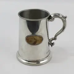 Vintage Handmade Pewter Tankard Sheffield England Metalware