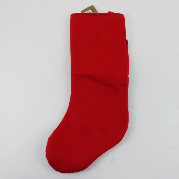 Holiday Elegance Red Christmas Stocking Snowman Reindeer Tree 17in