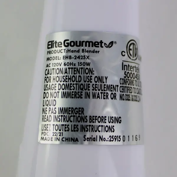 Elite Gourmet EHB-2425X Hand Blender Immersion Stick Mixer Has Been Tested
