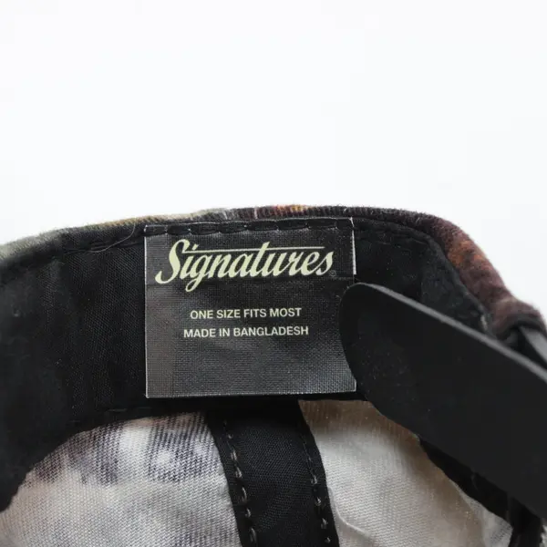 Signatures Lot of 2 Adjustable Baseball Caps Men's Camouflage Black