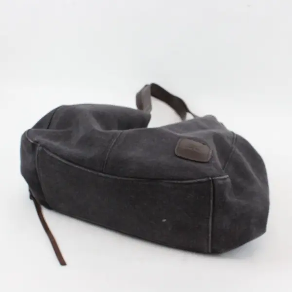 K2 Dark Gray Canvas Hobo Shoulder Bag Pre-Owned