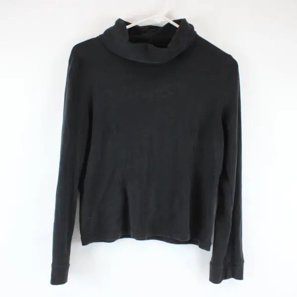 Rafaella Women's Black Long Sleeve Turtleneck Top Size M