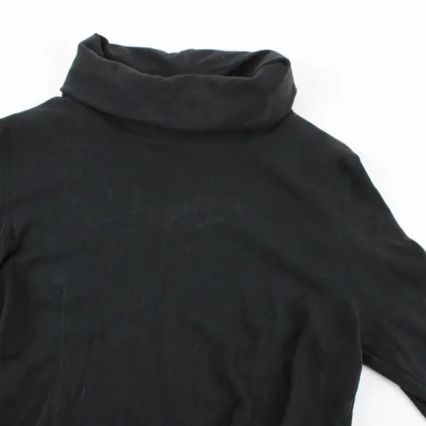 Rafaella Women's Black Long Sleeve Turtleneck Top Size M