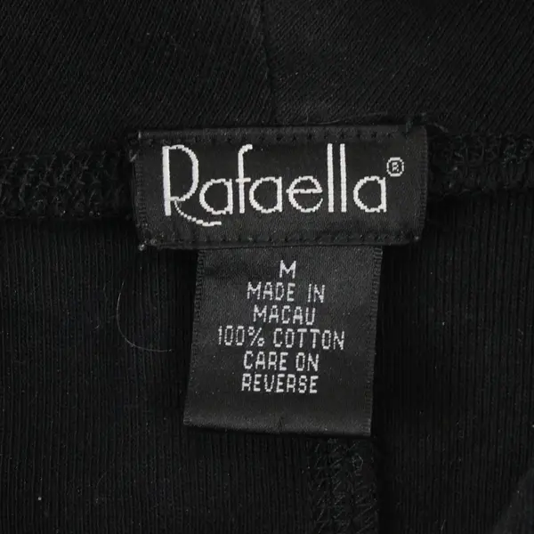 Rafaella Women's Black Long Sleeve Turtleneck Top Size M