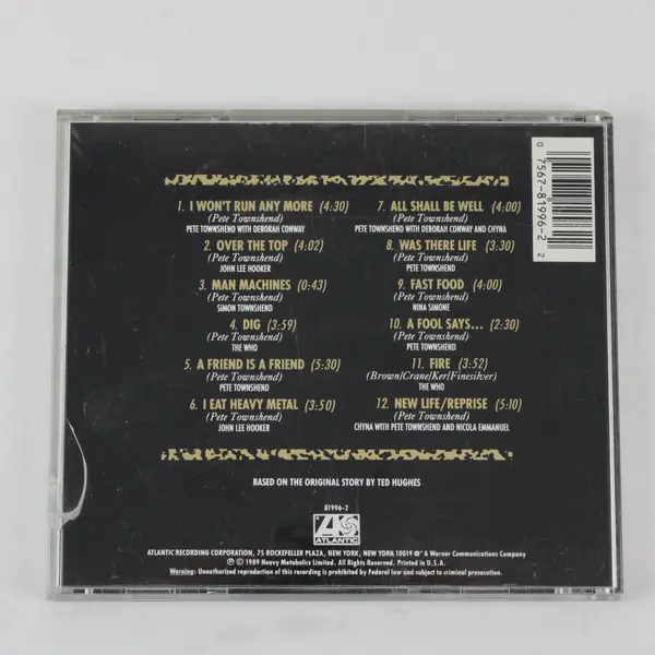 Iron Man: The Musical by Pete Townshend CD 1989