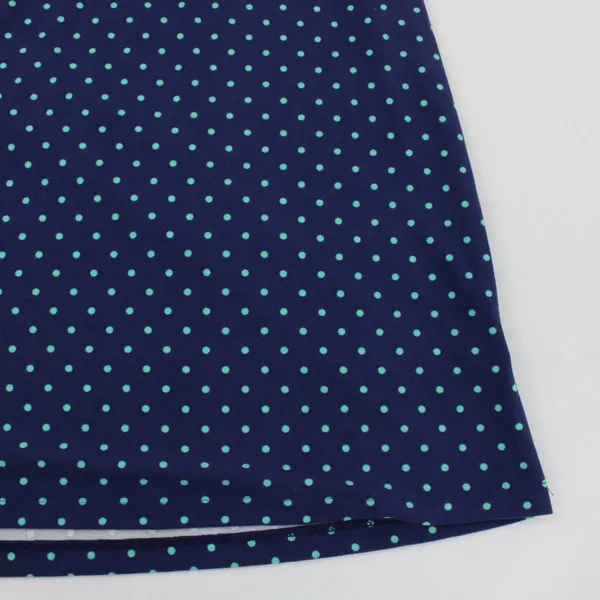 Croft & Barrow Women's Small Teal Polka Dot Navy Nightgown