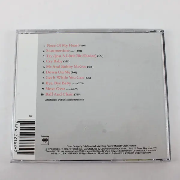Janis Joplin's Greatest Hits Audio CD