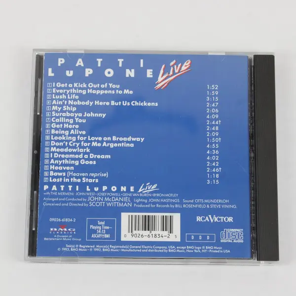 Patti LuPone Live Highlights CD 1993