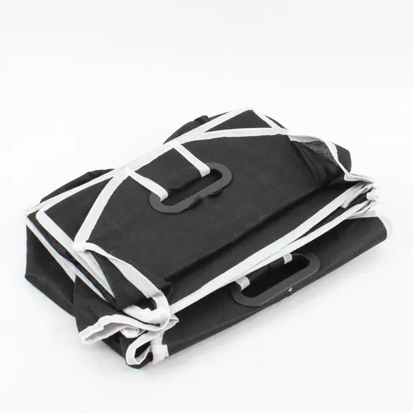 Black White 3 Pocket Trunk Closet Organizer Storage Bin