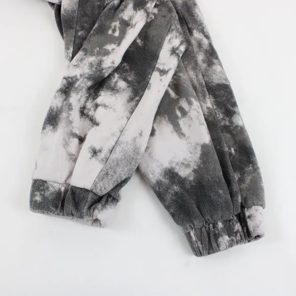 Z By Zella Women's Gray/White Tie-Dye Sweatpants, Size M 