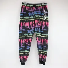 Justice Girls Black/Multicolor Tie-Dye Sweatpants Joggers XL Plus 16P/18P