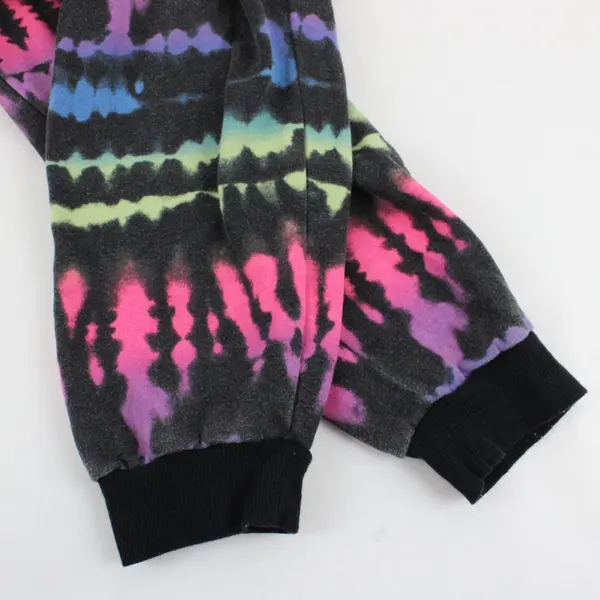 Justice Girls Black/Multicolor Tie-Dye Sweatpants Joggers XL Plus 16P/18P